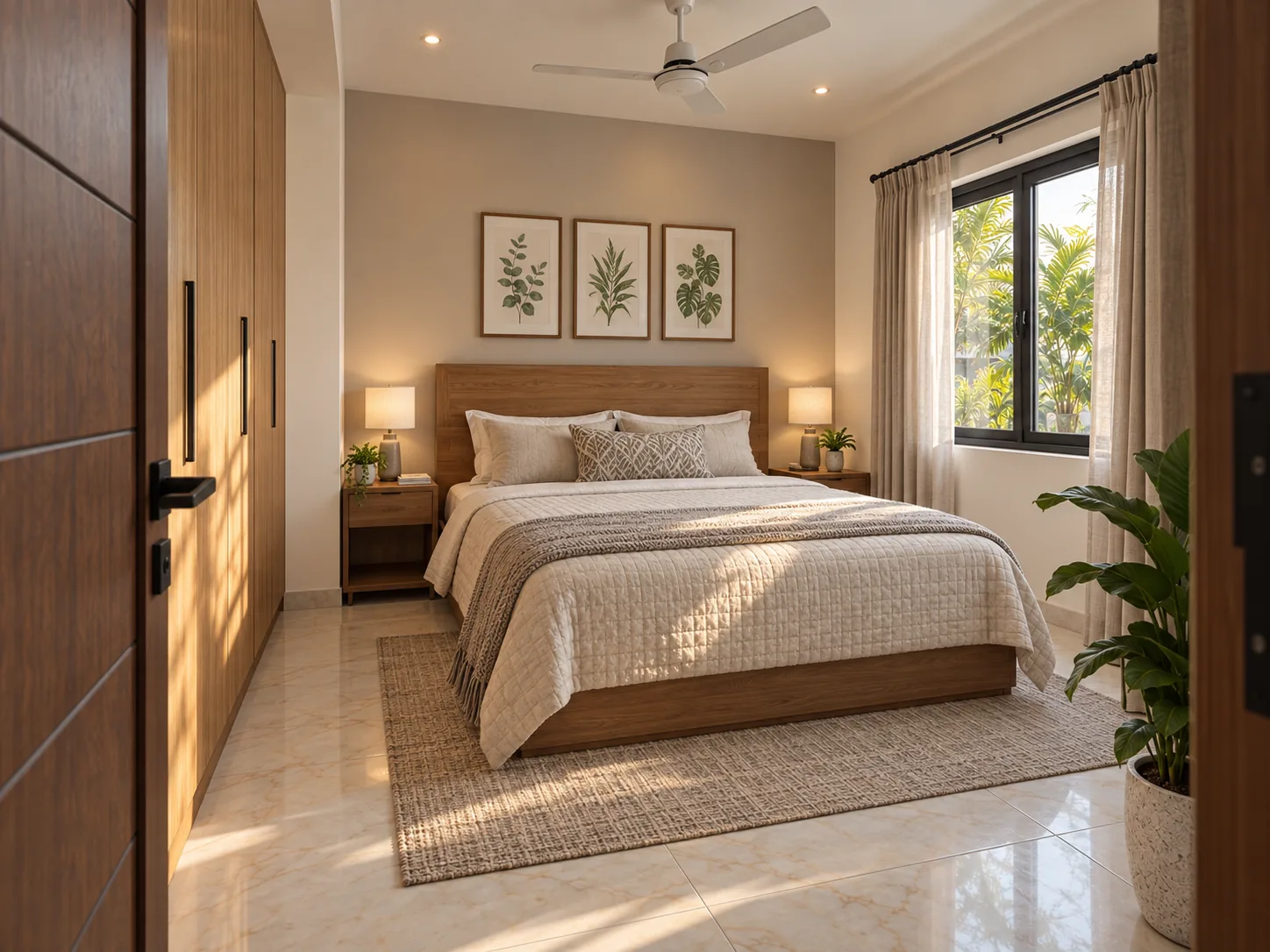 Ground floor bedroom viewed from its doorway